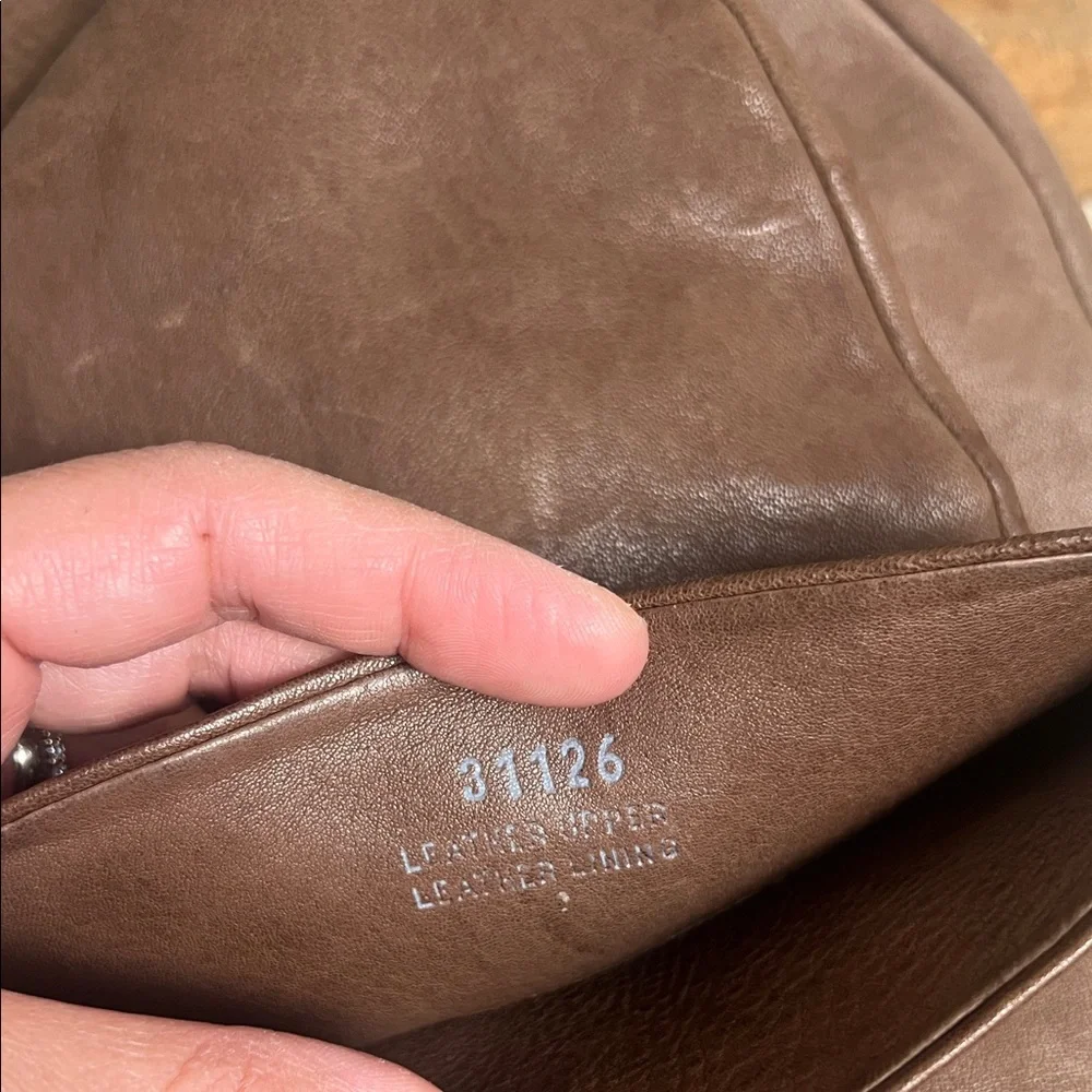 J. Crew Made in Italy  Brown Leather Combat Boots - Picture 6 of 13